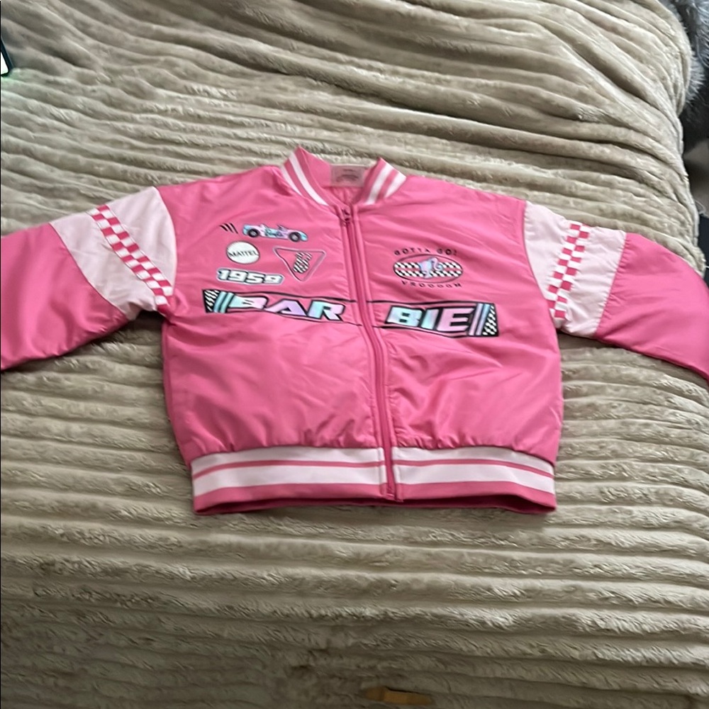 Barbie Pink Kids Puffer Jacket